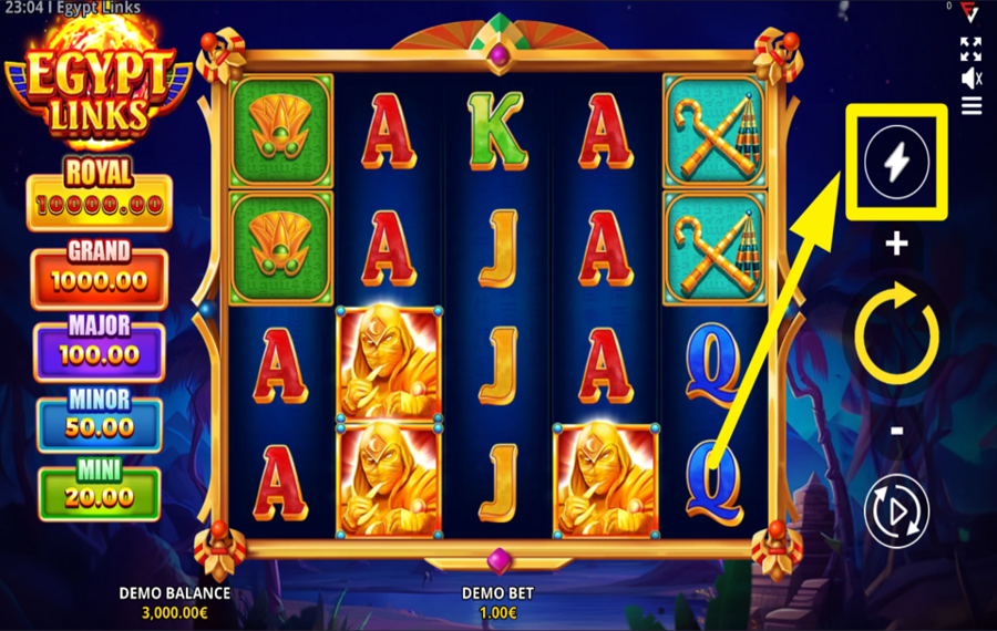 Egypt Links Running Wins AMP UP THE GAME.