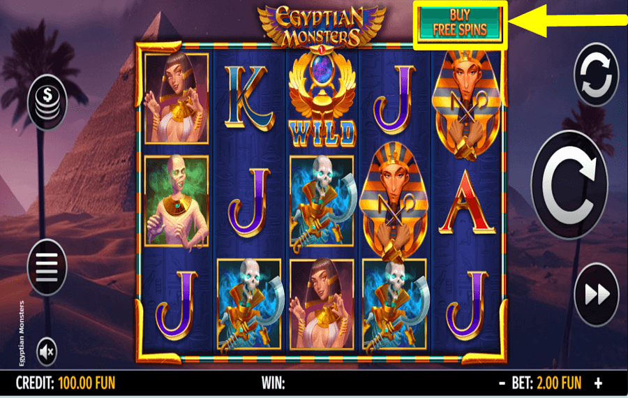 Egyptian Monsters BUY EXTRA TURNS.