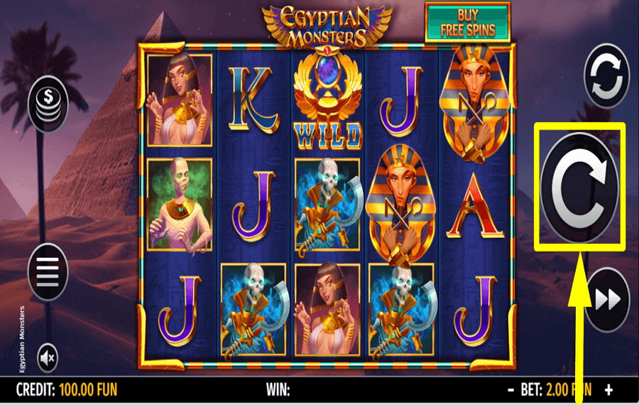 Egyptian Monsters TIME TO GAMBLE.