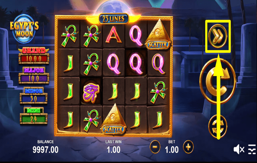 Egypts Moon CONTROLLO DELLA VELOCITÀ DI CENTRIFUGA.