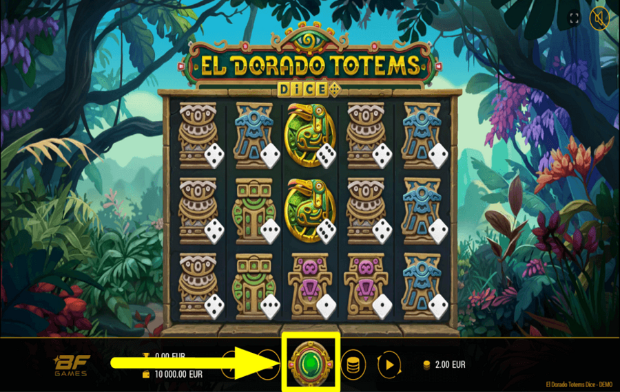 El Dorado Totems Dice ОТПРАВЛЯЙТЕСЬ НА ПРОГУЛКУ.