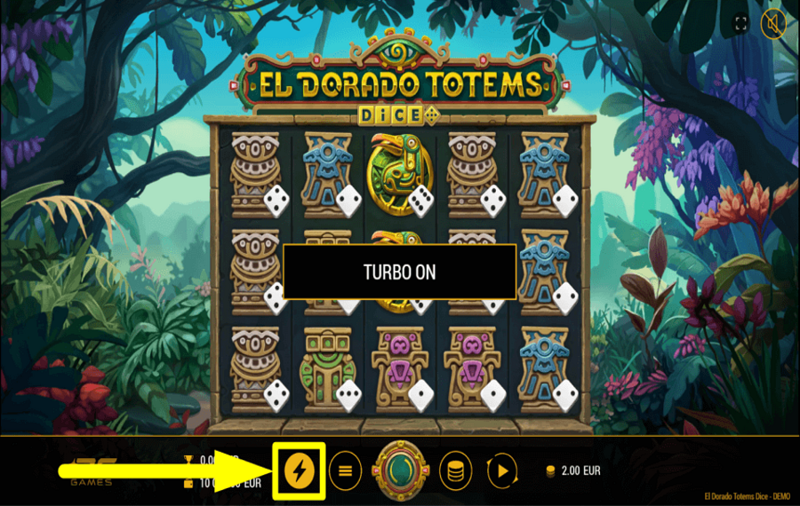 El Dorado Totems Dice ДВИГАЙТЕСЬ НА ПОЛНОЙ СКОРОСТИ.