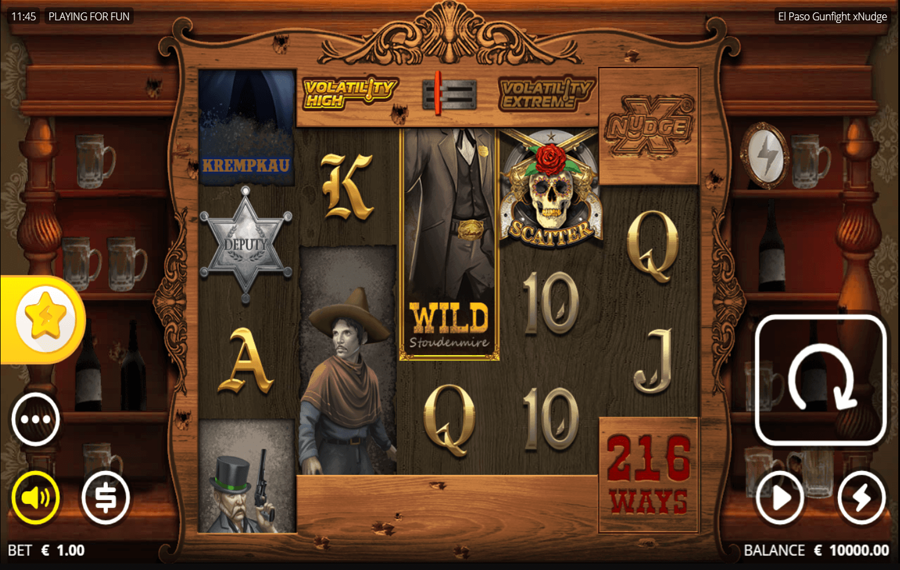 El Paso Gunfight xNudge Choose the paylines