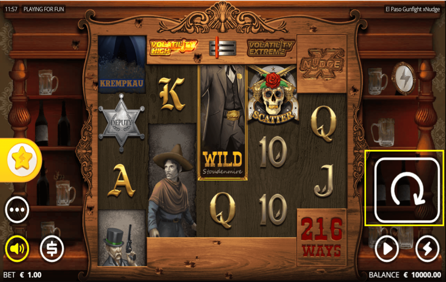 El Paso Gunfight xNudge Click the “Play” button