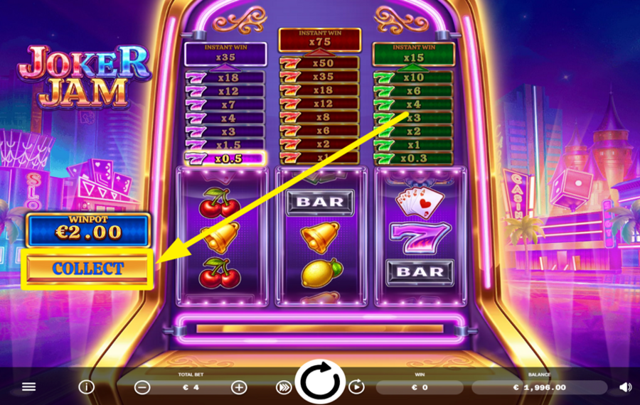 Ela Games Joker Jam COLLECT YOUR WINPOT.