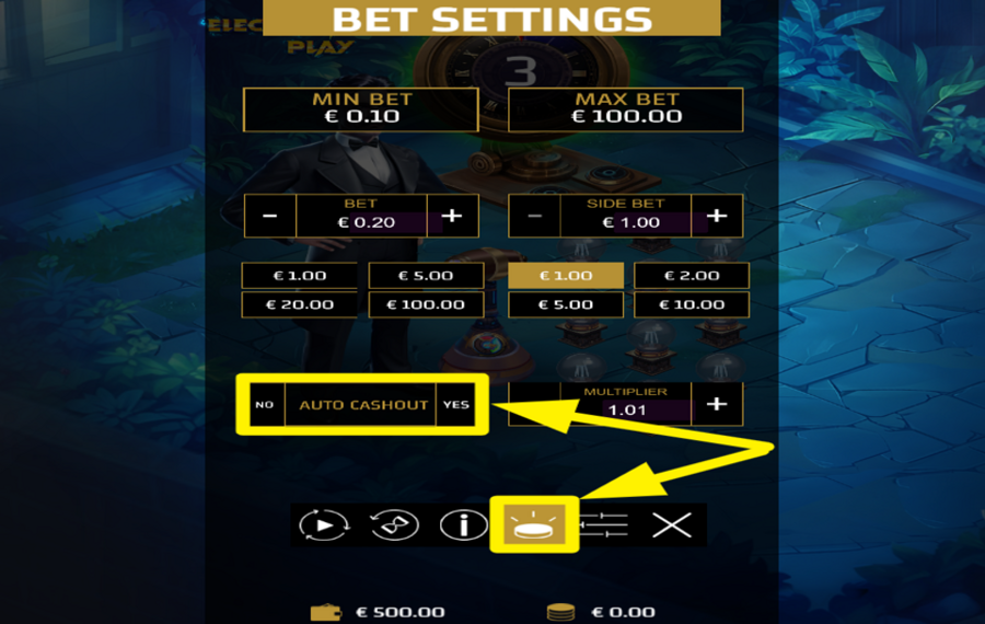 Electric Power Play НАСТРОЙТЕ АВТОМАТИЧЕСКИЙ ВЫВОД СРЕДСТВ.