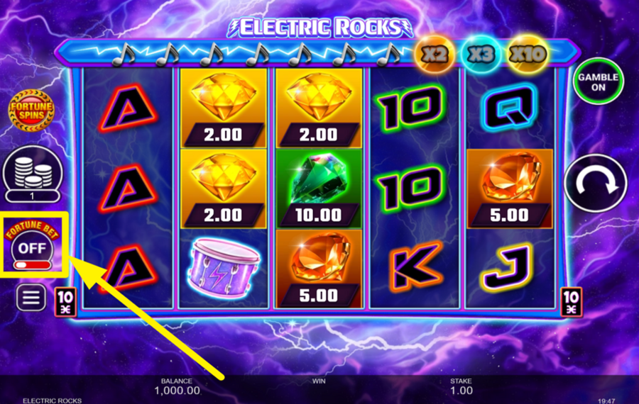 Electric Rocks АКТИВИРУЙТЕ СТАВКУ НА ФОРТУНУ.