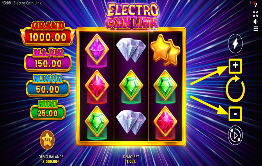 Electro Coin Link ASSIGN A BET VALUE.