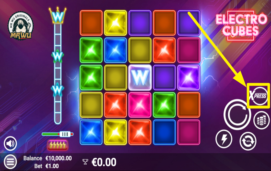 Electro Cubes NUTZEN SIE DIE BONUSFUNKTIONEN.