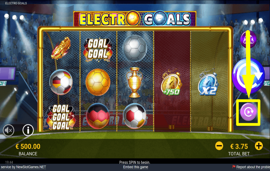 Electro Goals ИСПОЛЬЗУЙТЕ АВТОВОСПРОИЗВЕДЕНИЕ.