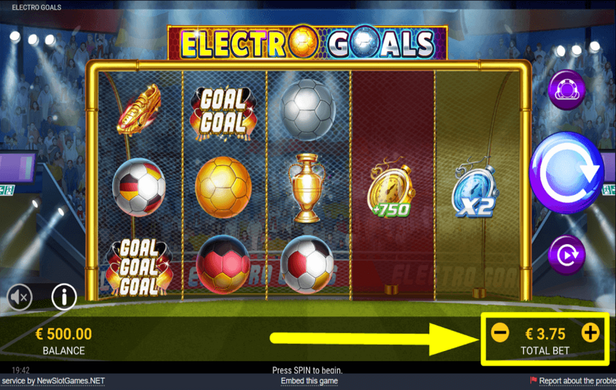 Electro Goals ОПРЕДЕЛИТЕ СТАВКУ.