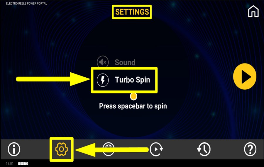 Electro Reels Power Portal ИЗМЕНИТЕ СКОРОСТЬ ОТЖИМА.