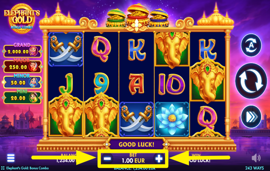 Elephants Gold Bonus Combo СДЕЛАЙТЕ СТАВКУ.