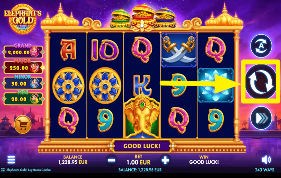 Elephants Gold Buy Bonus Combo SPIN FOR VICTORY!