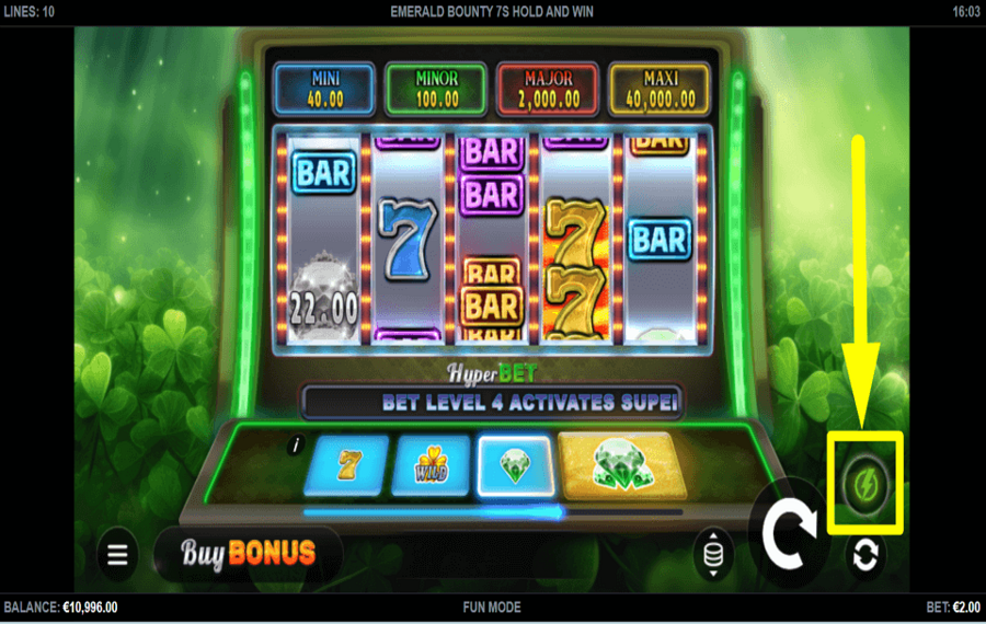 Emerald Bounty 7s Hold and Win ACCÉLÉREZ CHAQUE TOUR.