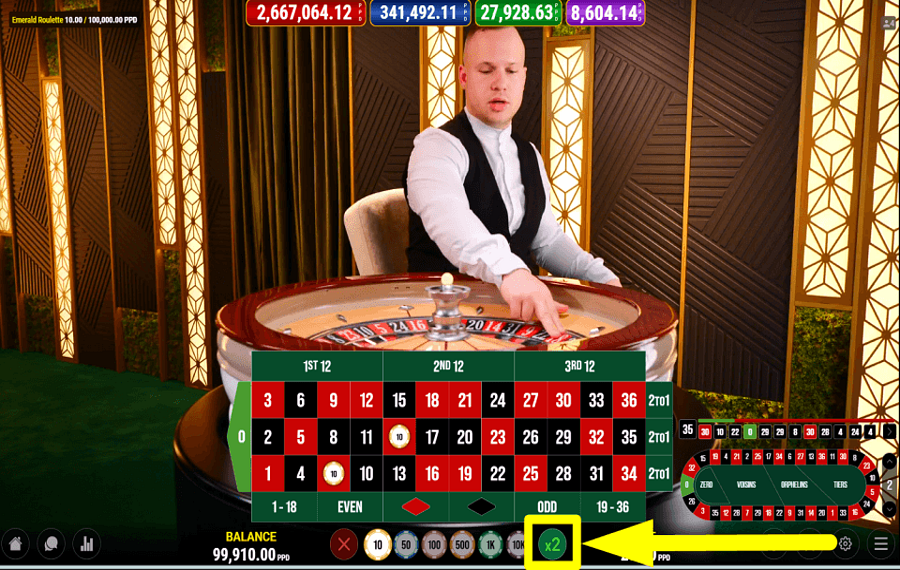 Emerald Roulette ПОВЫСЬТЕ СТАВКИ.