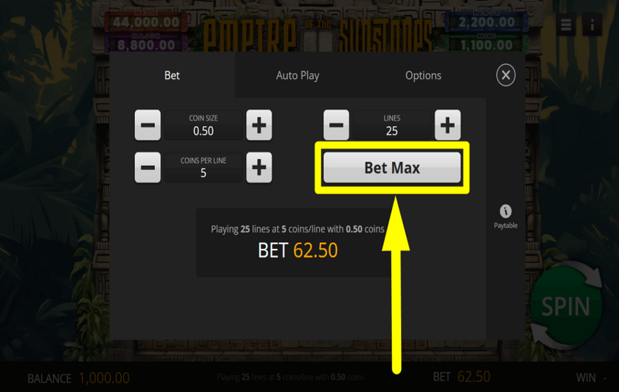 Empire of the Sun Stones APPLICARE LA PUNTATA MASSIMA.