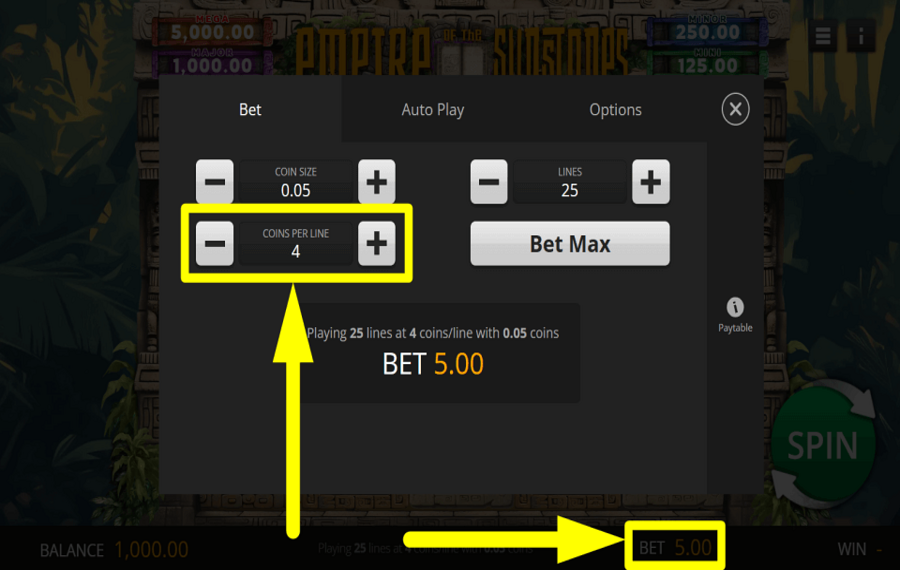 Empire of the Sun Stones ASSEGNARE LE MONETE.