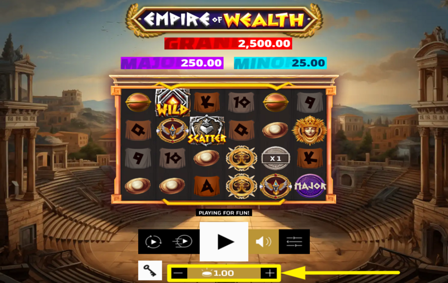 Empire of Wealth DECIDE ON YOUR BET.