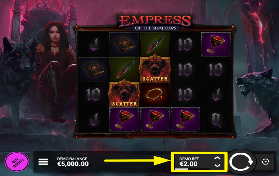 Empress of the Shadows ASSIGN A BET VALUE.