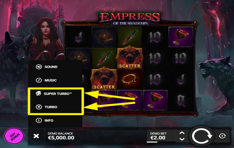 Empress of the Shadows SPEED UP THE ACTION!