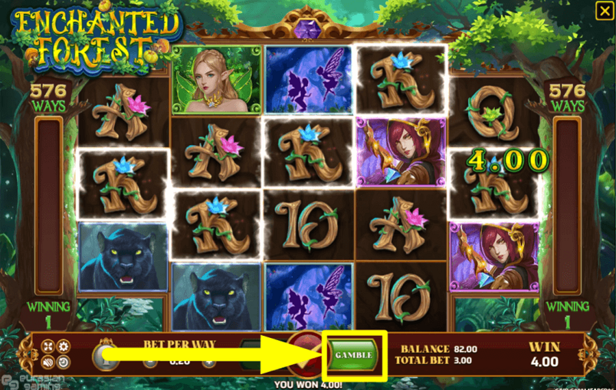 Enchanted Forest STAKE YOUR WINS.