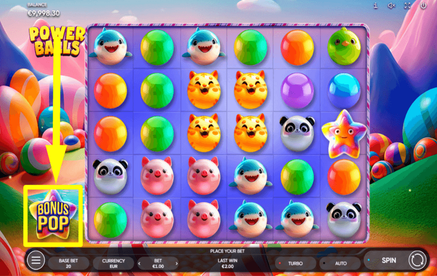 Endorphina Power Balls ПЛАТИТЕ ЗА ДОПОЛНИТЕЛЬНЫЕ ВРАЩЕНИЯ.