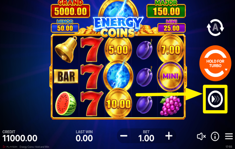 Energy Coins Hold and Win CAMBIA LA VELOCITÀ.