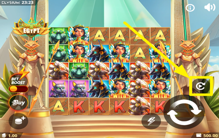 Enigma of Egypt UTILISEZ LA FONCTION DE LECTURE AUTOMATIQUE.