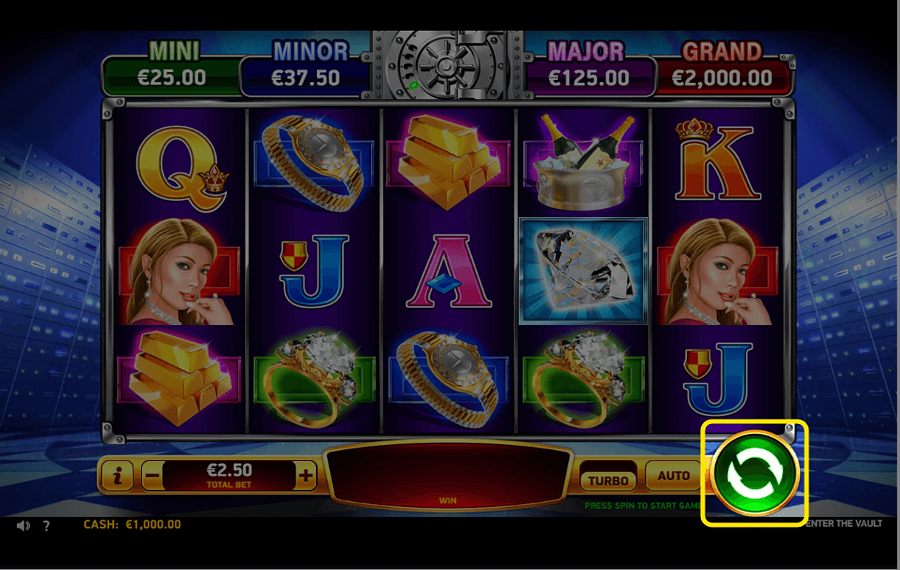 Enter the Vault Spin and win!