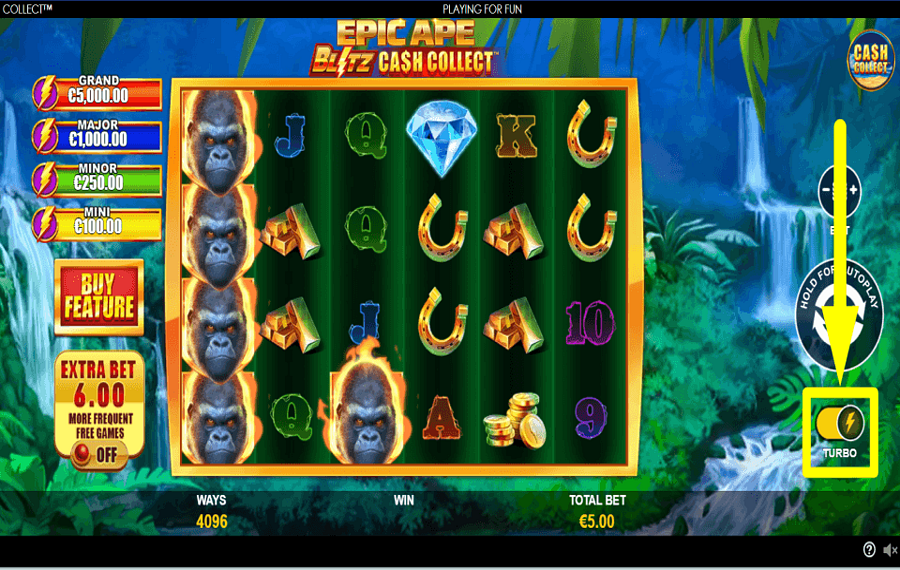 Epic Ape Blitz Cash ACELERA EL RITMO.