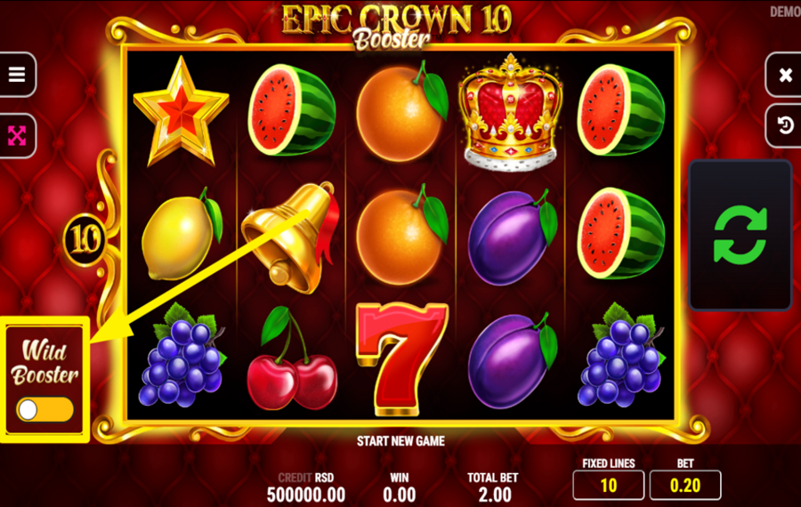 Epic Crown 10 Booster TURN ON BOOSTER SPIN.