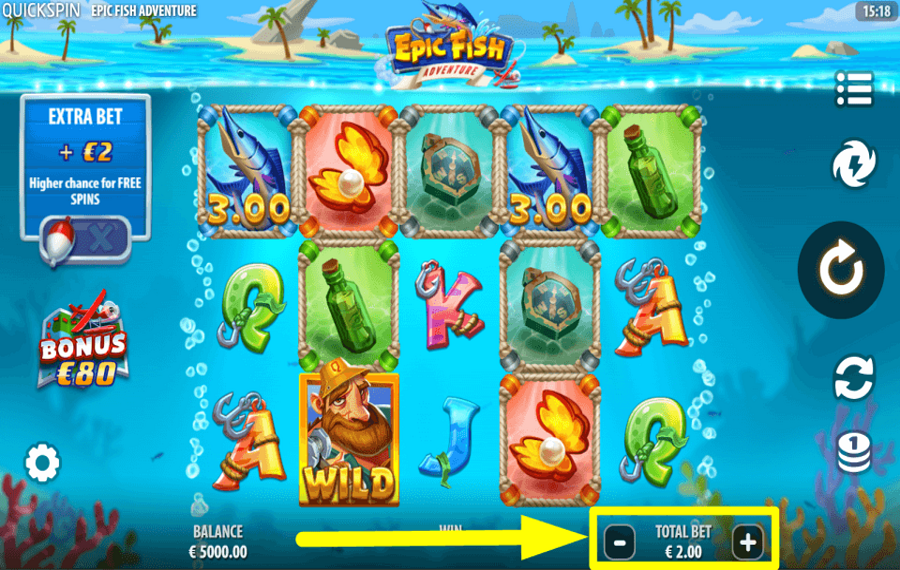Epic Fish Adventure CHOOSE YOUR BET.