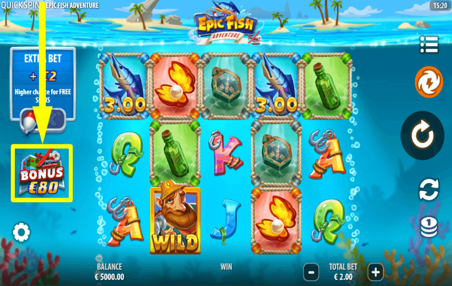 Epic Fish Adventure COLLECT BONUS FEATURES.