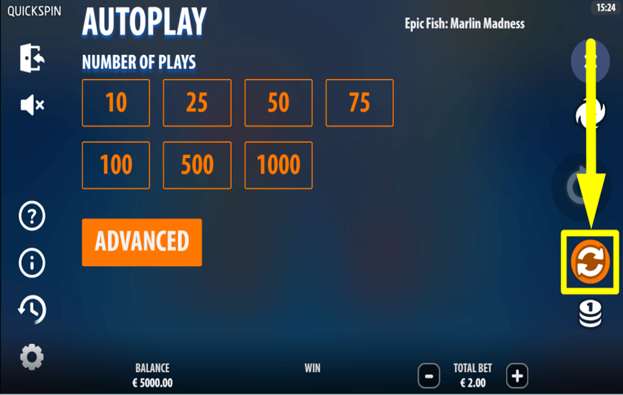 Epic Fish Marlin Madness APLICAR REPRODUCCIÓN AUTOMÁTICA.