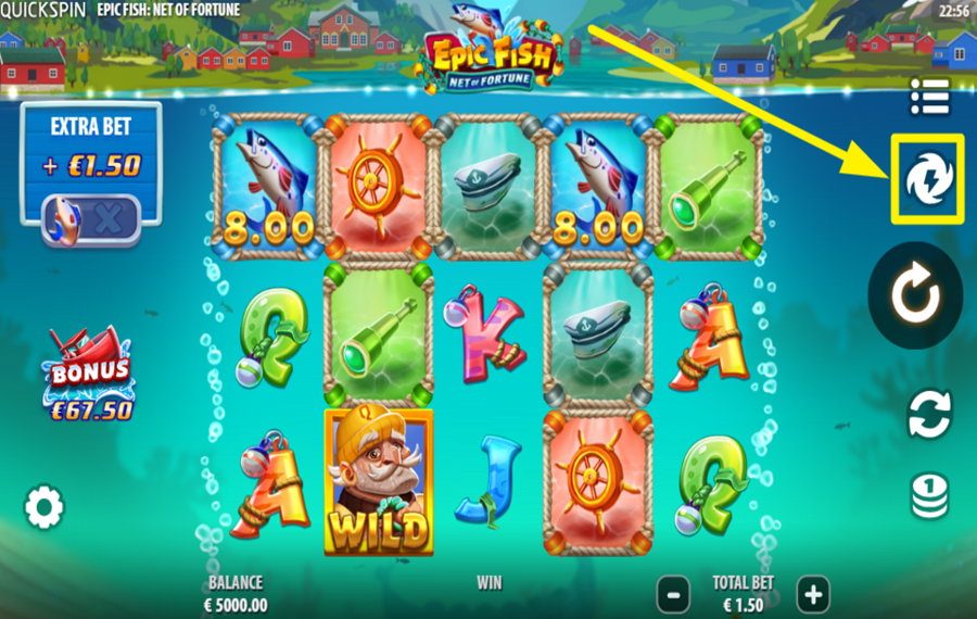 Epic Fish Net of Fortune MAXIMISEZ LA VITESSE.