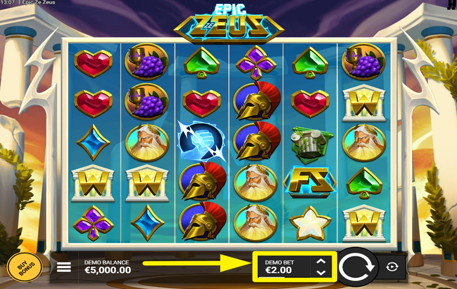 Epic Ze Zeus FAITES VOTRE JEU.