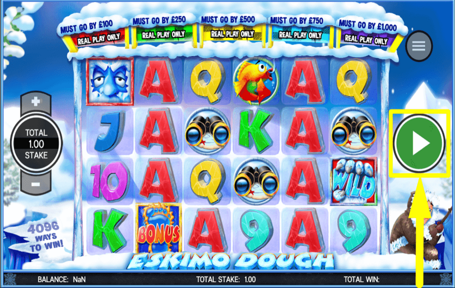 Eskimo Dough SPIELEN UM ZU GEWINNEN.
