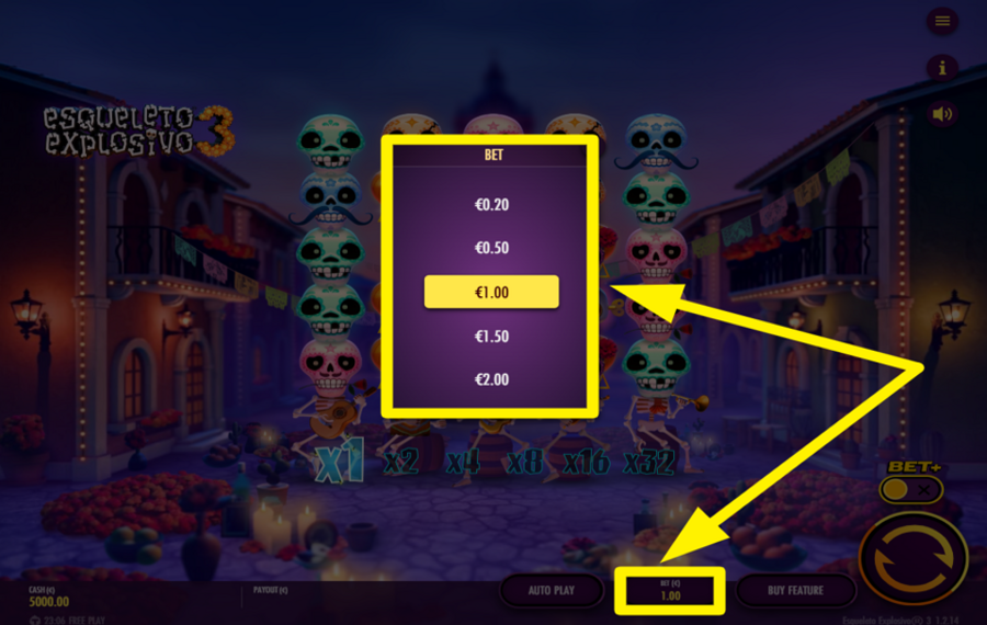 Esqueleto Explosivo 3 SPECIFICA LA TUA SCOMMESSA.