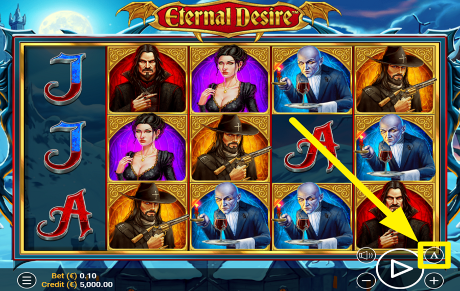 Eternal Desire SPIN THE REELS AUTOMATICALLY.