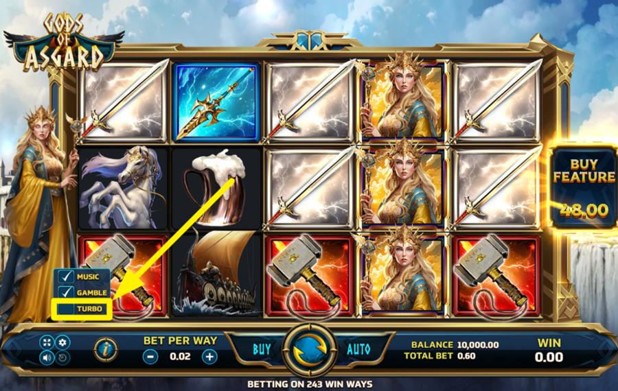 Eurasian Gaming Gods of Asgard CHANGE THE SPEED.