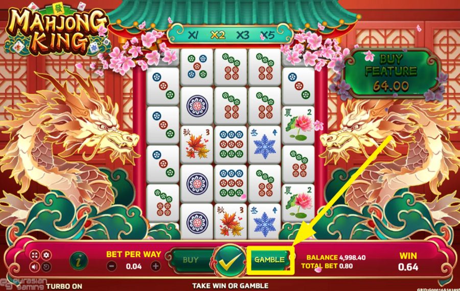 Eurasian Gaming Mahjong King TRY YOUR LUCK!
