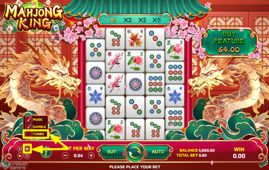 Eurasian Gaming Mahjong King CHANGE THE SPEED.