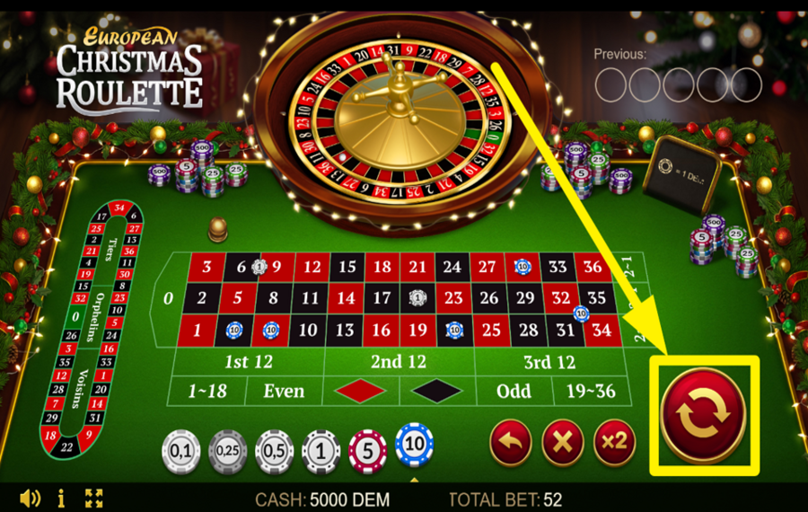 European Christmas Roulette JUEGA EL JUEGO.