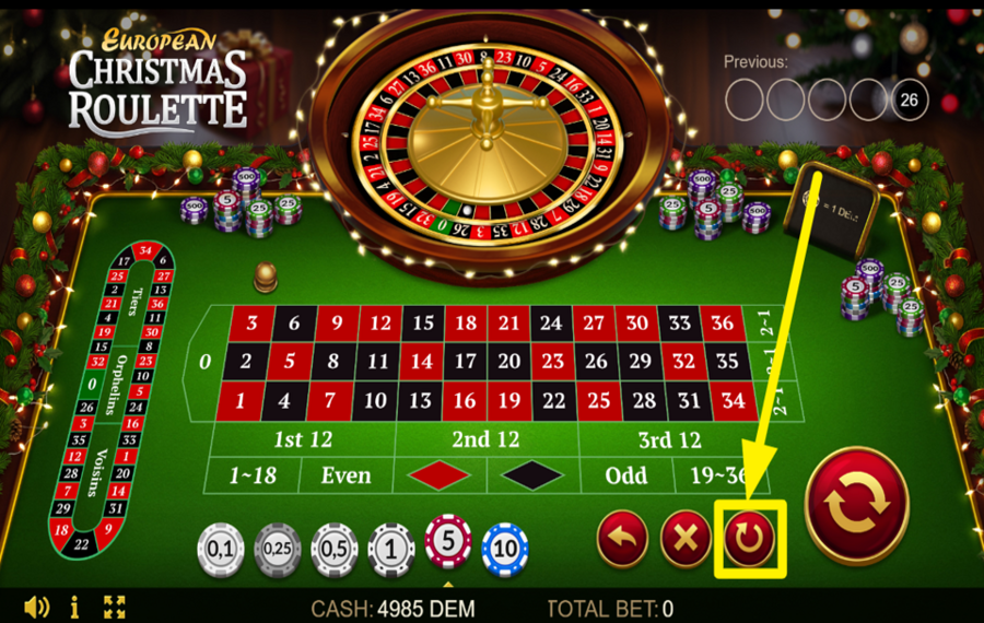 European Christmas Roulette REPITE TU ÚLTIMA APUESTA.