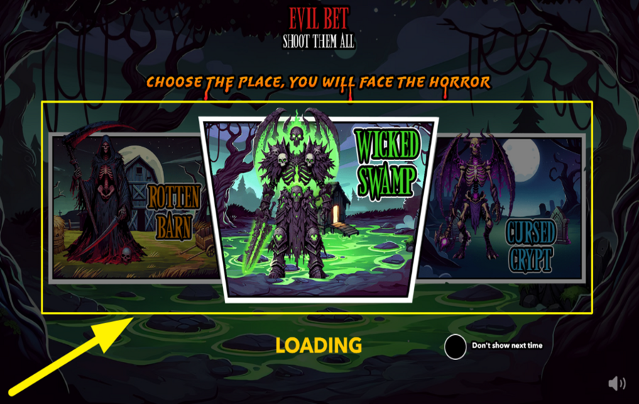 Evil Bet Shoot Them All ВЫБЕРИТЕ МЕСТО.
