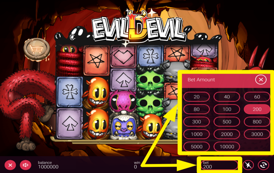 Evil Devil DECIDE ON YOUR WAGER.