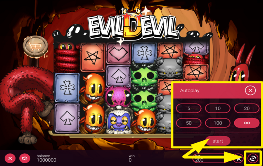 Evil Devil TRIGGER AUTOMATIC PLAY.