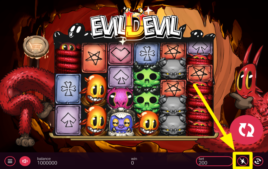 Evil Devil ACCELERATE THE SPINS.