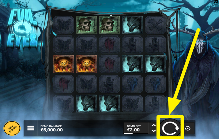 Evil Eyes SPIN FOR VICTORY!